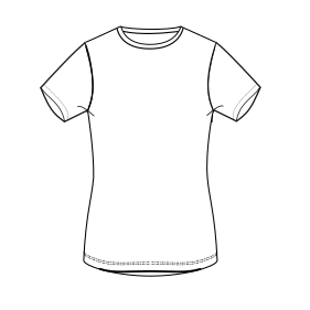 Moldes de confeccion para Camiseta running 9252